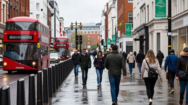 Illustration for: Oxford Street Traffic Closure Diverts Buses to Side Roads